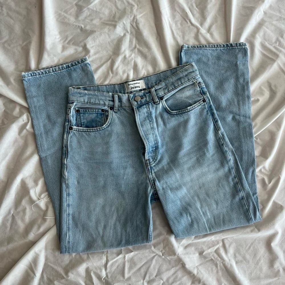 Reformation Cynthia Crop High Relaxed Jean